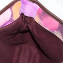 CHANEL Embroidery Shoulder Bag Suede Pink CC Auth 120175AM-25