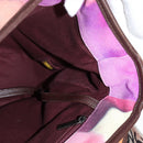 CHANEL Embroidery Shoulder Bag Suede Pink CC Auth 120175AM-26