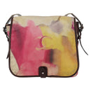 CHANEL Embroidery Shoulder Bag Suede Pink CC Auth 120175SAV-13