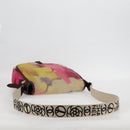 CHANEL Embroidery Shoulder Bag Suede Pink CC Auth 120175AM-7