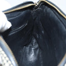 CHANEL Matelasse Chain Shoulder Bag Canvas White Black CC Auth 120186V-19
