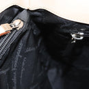 Salvatore Ferragamo Gancini Shoulder Bag Canvas Leather Beige Auth 120194-18