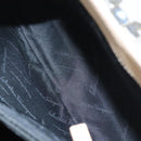 Salvatore Ferragamo Gancini Shoulder Bag Canvas Leather Beige Auth 120194-19