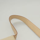 Salvatore Ferragamo Gancini Shoulder Bag Canvas Leather Beige Auth 120194-8