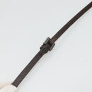 FENDI Zucchino Canvas Shoulder Bag Black Brown Silver Auth 120201-8