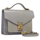 LOUIS VUITTON Vernis Monceau BB Hand Bag 2way Lila M90112 LV Auth 120203-1