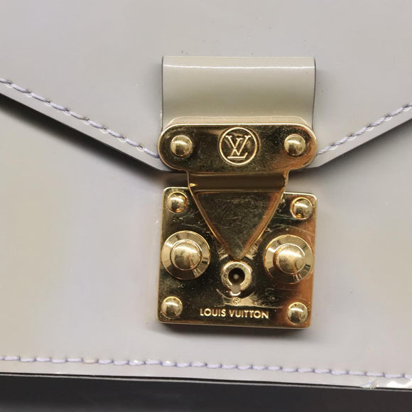 LOUIS VUITTON Vernis Monceau BB Hand Bag 2way Lila M90112 LV Auth 120203