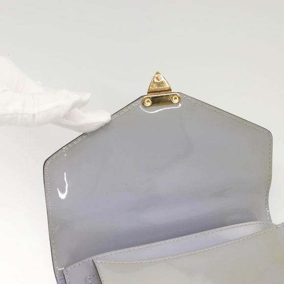 LOUIS VUITTON Vernis Monceau BB Hand Bag 2way Lila M90112 LV Auth 120203