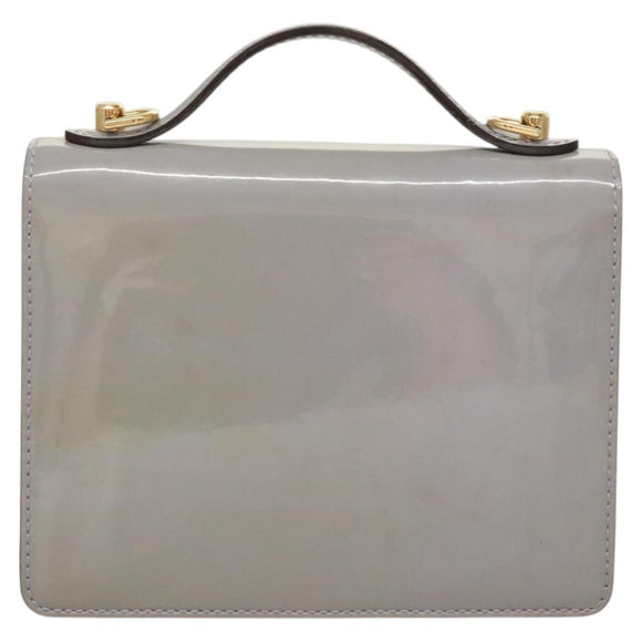 LOUIS VUITTON Vernis Monceau BB Hand Bag 2way Lila M90112 LV Auth 120203