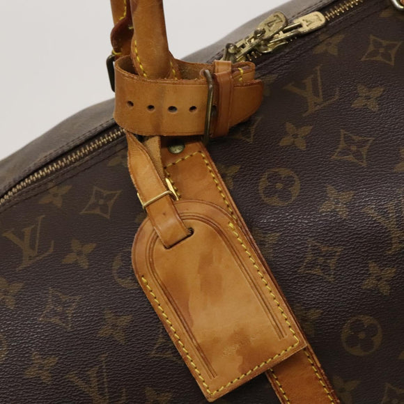 LOUIS VUITTON Monogram Keepall 60 Boston Bag M41422 LV Auth 120206