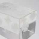 LOUIS VUITTON Paper Weight Glass Clear LV Auth 120233-9