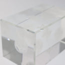 LOUIS VUITTON Paper Weight Glass Clear LV Auth 120233-14