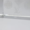 LOUIS VUITTON Paper Weight Glass Clear LV Auth 120233-10