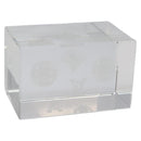 LOUIS VUITTON Paper Weight Glass Clear LV Auth 120233-1