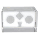 LOUIS VUITTON Paper Weight Glass Clear LV Auth 120233-13