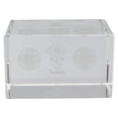 LOUIS VUITTON Paper Weight Glass Clear LV Auth 120233-2