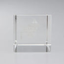 LOUIS VUITTON Paper Weight Glass Clear LV Auth 120233-3