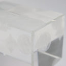 LOUIS VUITTON Paper Weight Glass Clear LV Auth 120233-7