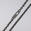 LOUIS VUITTON Pendant Vivienne Necklace metal Silver Tone M00831 LV Auth 120237-16