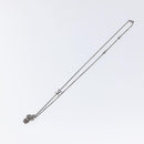 LOUIS VUITTON Pendant Vivienne Necklace metal Silver Tone M00831 LV Auth 120237-2