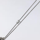 LOUIS VUITTON Pendant Vivienne Necklace metal Silver Tone M00831 LV Auth 120237-4