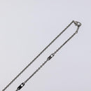 LOUIS VUITTON Pendant Vivienne Necklace metal Silver Tone M00831 LV Auth 120237-6