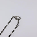 LOUIS VUITTON Pendant Vivienne Necklace metal Silver Tone M00831 LV Auth 120237-7