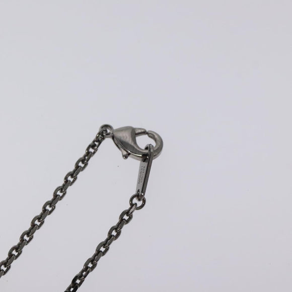 LOUIS VUITTON Pendant Vivienne Necklace metal Silver Tone M00831 LV Auth 120237