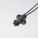 LOUIS VUITTON Pendant Vivienne Necklace metal Silver Tone M00831 LV Auth 120237-8
