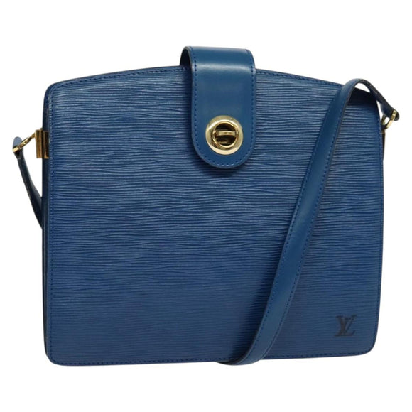 LOUIS VUITTON Epi Capuchin Shoulder Bag Blue M52345 LV Auth 120245