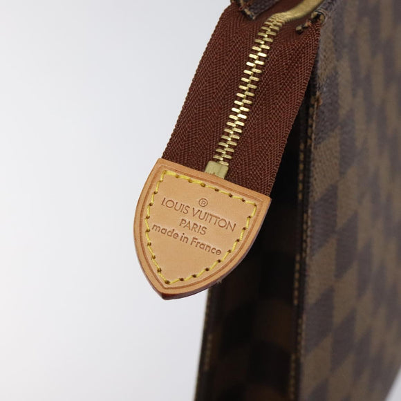 LOUIS VUITTON Damier Ebene Posh Toilette 26 Pouch N47543 LV Auth 120246