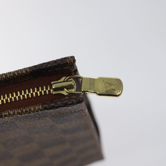 LOUIS VUITTON Damier Ebene Posh Toilette 26 Pouch N47543 LV Auth 120246