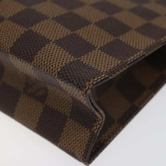 LOUIS VUITTON Damier Ebene Posh Toilette 26 Pouch N47543 LV Auth 120246