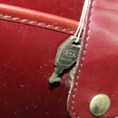 CARTIER Trunk Leather Red Gold Auth 120248-21