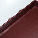CARTIER Trunk Leather Red Gold Auth 120248-24