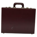 CARTIER Trunk Leather Red Gold Auth 120248-3