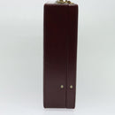 CARTIER Trunk Leather Red Gold Auth 120248-4