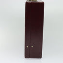 CARTIER Trunk Leather Red Gold Auth 120248-5