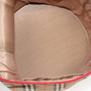 Burberrys Nova Check Pouch Canvas Beige Gold Auth 120260-12