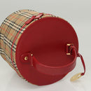 Burberrys Nova Check Pouch Canvas Beige Gold Auth 120260-6