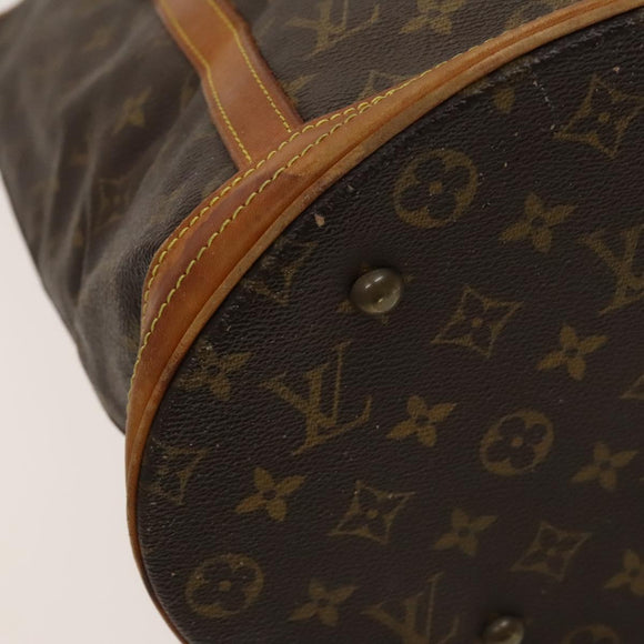 LOUIS VUITTON Monogram Bucket GM Shoulder Bag M42236 LV Auth 120276