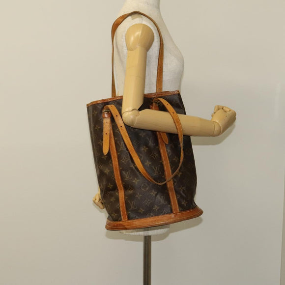 LOUIS VUITTON Monogram Bucket GM Shoulder Bag M42236 LV Auth 120276