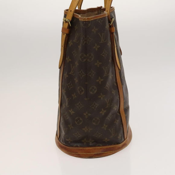 LOUIS VUITTON Monogram Bucket GM Shoulder Bag M42236 LV Auth 120276