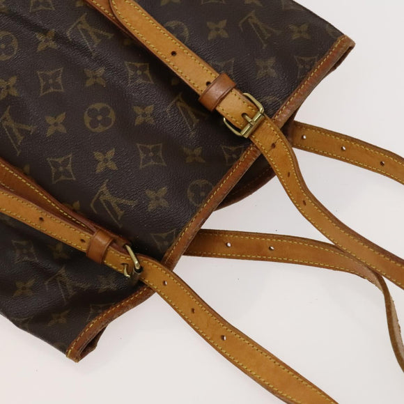 LOUIS VUITTON Monogram Bucket GM Shoulder Bag M42236 LV Auth 120276