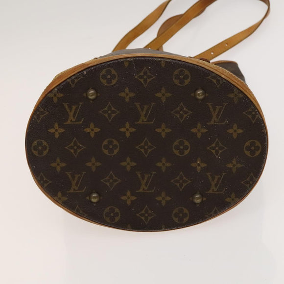 LOUIS VUITTON Monogram Bucket GM Shoulder Bag M42236 LV Auth 120276