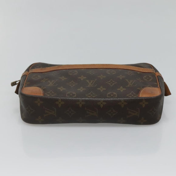 LOUIS VUITTON Monogram Compiegne 28 Clutch Bag M51845 LV Auth 120299