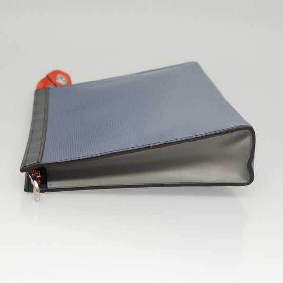 LOUIS VUITTON Epi Pochette Voyage Clutch Bag Blue M62912 LV Auth 120320