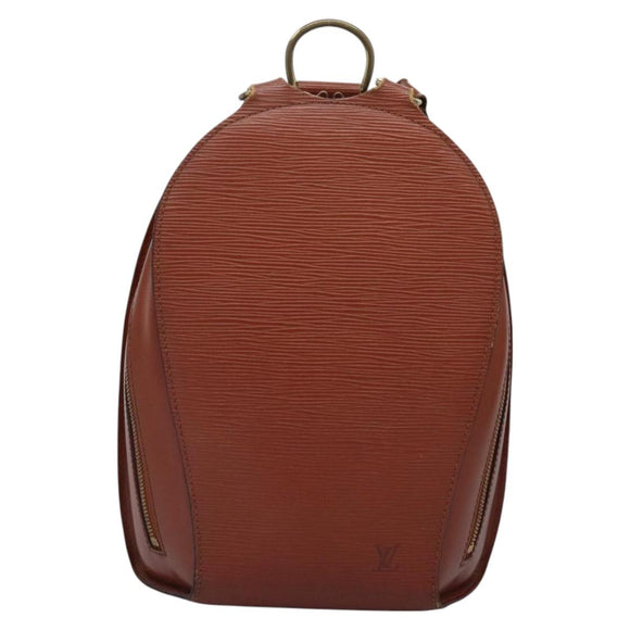 LOUIS VUITTON Epi Mabillon Backpack Brown M52233 LV Auth 120322