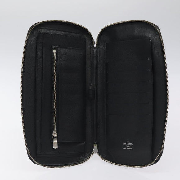 LOUIS VUITTON Taiga Organizer Atoll Travel Case Ardoise M30652 LV Auth 120326