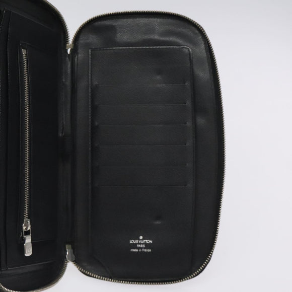 LOUIS VUITTON Taiga Organizer Atoll Travel Case Ardoise M30652 LV Auth 120326